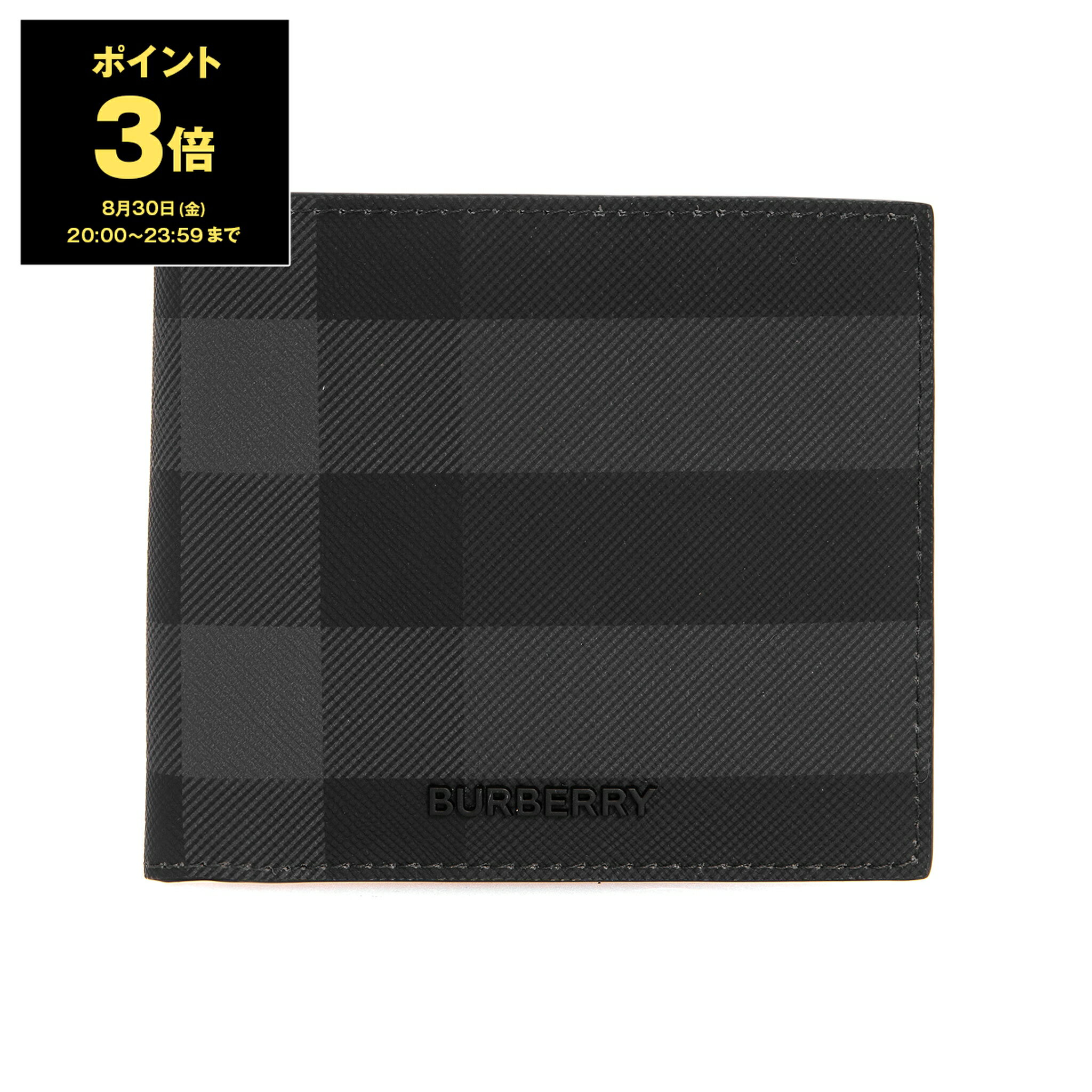 【5％OFFクーポン対象】バーバリー BURBERRY 財布 メンズ 二つ折り財布（小銭入れ付き） CC BILL COIN 80702011 BRT:141900 A1208 CHARCOAL【英国】【2024SS】