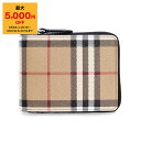 バーバリー 【ポイント3倍＆期間限定セール！5％OFF】バーバリー BURBERRY 財布 メンズ ラウンドファスナー二つ折り財布（小銭入れ付き） DANIELS [チェック ラウンドジップウォレット] 80710811 DFC:143231 A7026 ARCHIVE BEIGE【英国】【mkd_5】