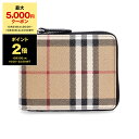 【ポイント10倍】バーバリー BURBERRY 財布 メンズ ラウンドファスナー二つ折り財布（小銭入れ付き） DANIELS [チェック ラウンドジップウォレット] 80710811 DFC:143231 A7026 ARCHIVE BEIGE【英国】