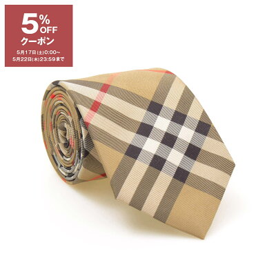 【5%OFFクーポン対象】バーバリー BURBERRY ネクタイ MANSTON メンズ 80116931 M:105301 A7026 ARCHIVE BEIGE【英国】【2025SS】