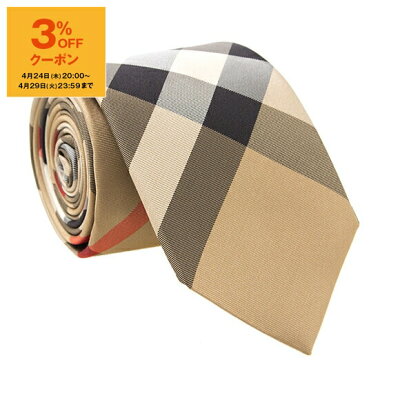 【3%OFFクーポン対象】バーバリー BURBERRY ネクタイ MANSTON メンズ 80138181 M:110354 A7026 ARCHIVE BEIGE【英国】【2025SS】