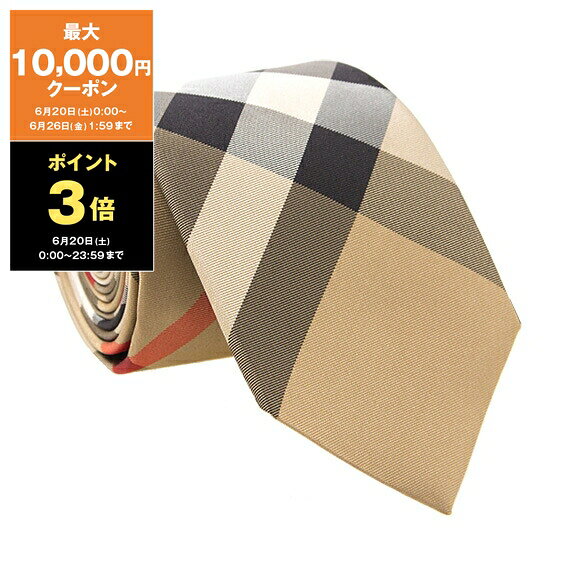バーバリー ネクタイ 【最大10,000円クーポン＆ポイント5倍】バーバリー BURBERRY ネクタイ MANSTON メンズ 80138181 M:110354 A7026 ARCHIVE BEIGE【英国ブランド】【2025AW】