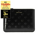 【ポイント3倍＆期間限定セール！5％OFF】コムデギャルソン COMME DES GARCONS レディース メンズ ポーチ ブラック POLKA DOTS EMBOSSED ZIP POUCH ポルカドットエンボス SA5100NE BLACK【2024SS-】【mkd_5】