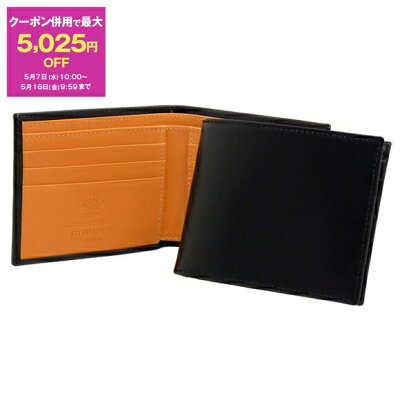 【最大5,025円クーポン】エッティンガー ETTINGER 財布 メンズ 二つ折り財布 ブラック ブライドルレザー BILLFOLD WITH 6 C/C BH030CJ BLACK BRIDLE HIDE COLLECTION【英国】