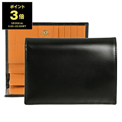 【1,000円クーポン対象】エッティンガー ETTINGER 財布 メンズ 二つ折り財布(小銭入れ付) ブラック ブライドルレザー PURSE NOTECASE WITH 4 C/C SLOTS BH179JR BLACK BRIDLE HIDE COLLECTION【英国】
