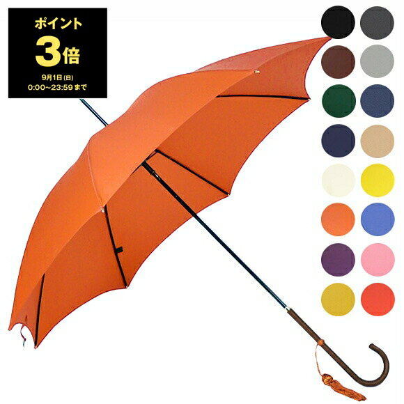 フォックスアンブレラズ 【ポイント3倍】フォックスアンブレラズ FOX UMBRELLAS 傘 レディース 長傘 日傘 SLIM LEATHER CROOK HANDLE WL1 [全16色]【晴雨兼用】【国内配送】【レイングッズ】【英国】【ブランド】