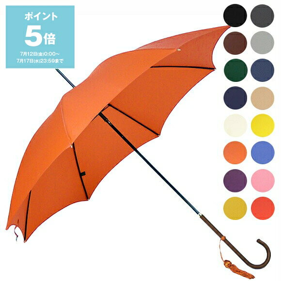 【ポイント5倍】フォックスアンブレラズ FOX UMBRELLAS 傘 レディース 長傘 日傘 SLIM LEATHER CROOK HANDLE WL1 全16色 【晴雨兼用】【国内配送】【レイングッズ】【英国】【ブランド】