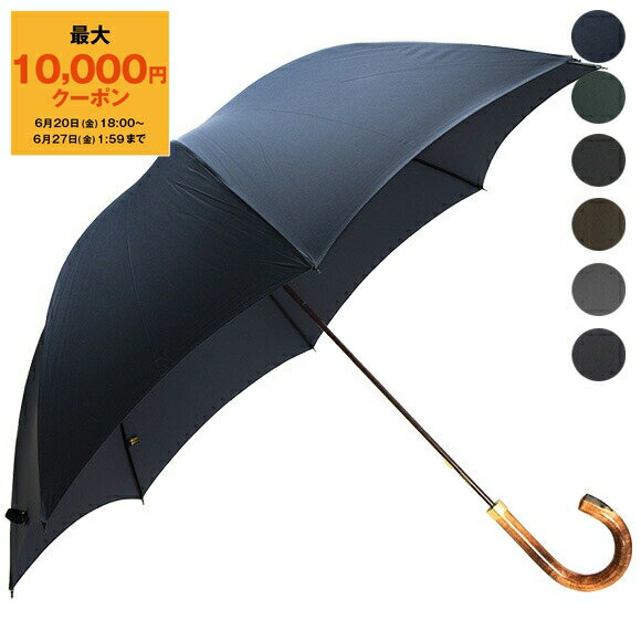 楽天ChelseaGardensUK【最大10,000円クーポン】フォックスアンブレラズ FOX UMBRELLAS 傘 長傘 HORN INSET HARDWOOD HANDLE メンズ GT18【レイングッズ】【英国】【国内配送】