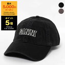 【最大5,000円クーポン&ポイント5倍】ガニー GANNI 帽子 キャップ LOGO CAP レディース A6300 / A6302【2025SS】[SUMM...