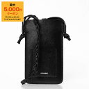 【最大5,000円クーポン】ジルサンダー JIL SANDER フォンケース スマホショルダー ブラック TANGLE PHONE SLEEVE [タングルフォ...