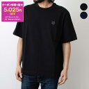 メゾン キツネ MAISON KITSUNE メンズ 半袖Tシャツ BOLD FOX HEAD PATCH OVERSIZE TEE-SHIRT LM00107 KJ0119