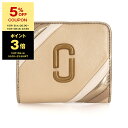 【ポイント5倍】マークジェイコブス MARC JACOBS 財布 レディース 二つ折り財布 カーズベージュマルチ THE GLAM SHOT SHINY MINI COMPACT WALLET [グラムショット] S161L01RE21 280 CURD/WHEY MULTI【アウトレット】