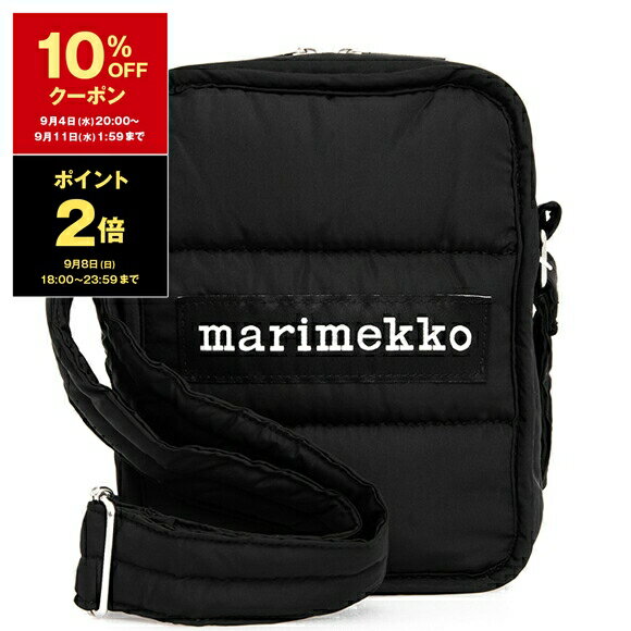 マリメッコ 【ポイント3倍】マリメッコ MARIMEKKO バッグ レディース ショルダーバッグ ブラック PADDED BAGS II LEIMEA SHOULDER BAG 090805 / 049257 009 BLACK【レイングッズ】【2024SS】