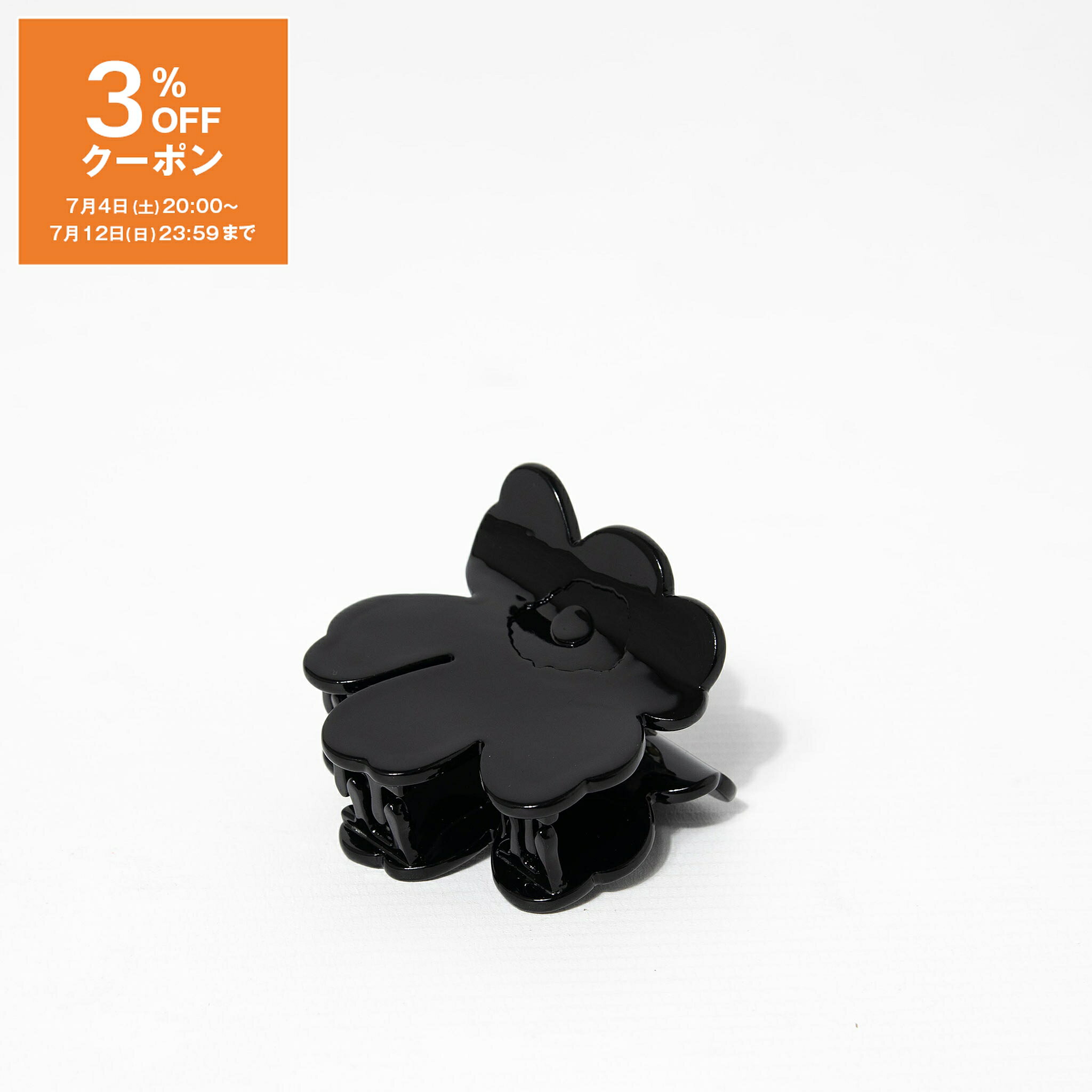 マリメッコ MARIMEKKO ヘアクリップ ブラック UNIKKO HAIR CLIP SMALL  レディース 092774