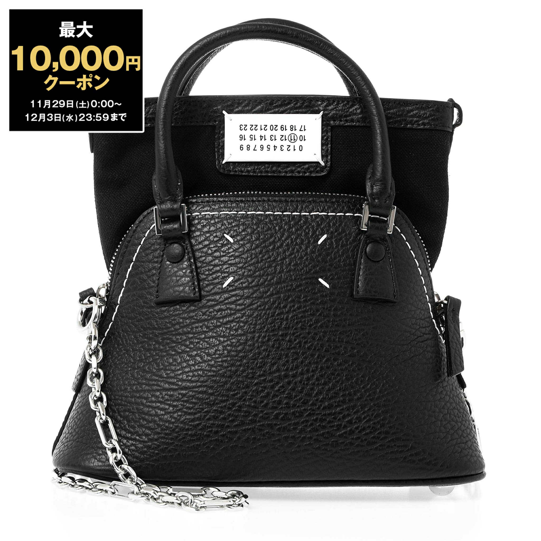 【最大10,000円クーポン】メゾンマルジェラ MAISON MARGIELA バッグ 2WAYハンド/ショルダーバッグ ブラック 5AC MICRO BAG [マイクロサイズ] レディース S56WG0081 P4455 T8013 BLACK【2025AW】