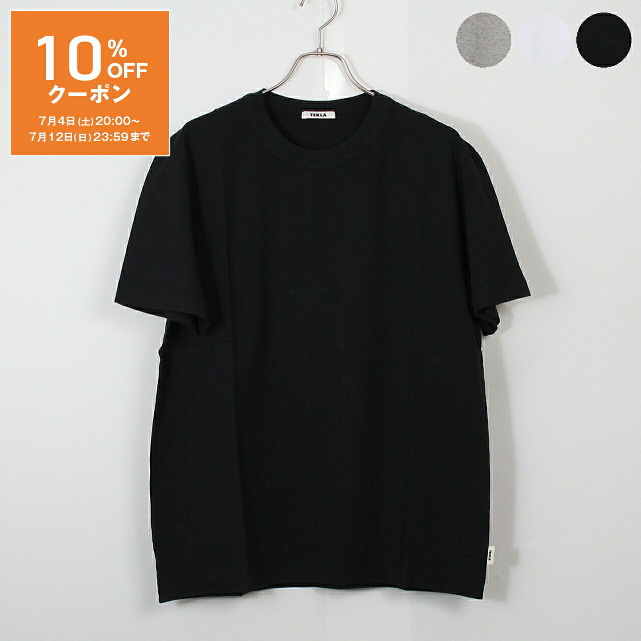 乐天商城 - 【ポイント3倍】テクラ TEKLA 半袖Tシャツ SLEEPING SHORT SLEEVED T-SHIRT [半袖Tシャツ] レディース メンズ TSH-BLA / TSH-GM / TSH-WH