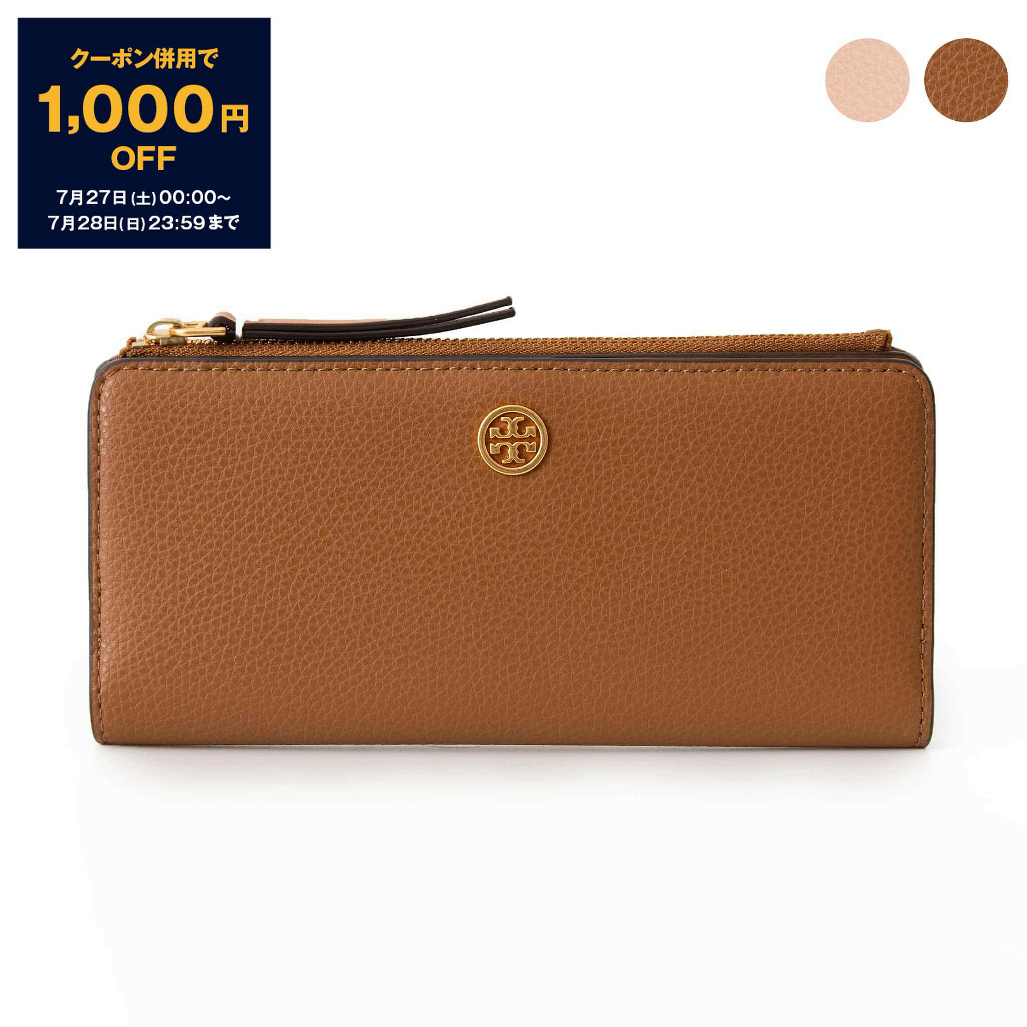 トリーバーチ 財布（レディース） 【10％OFFクーポン＆ポイント3倍】トリーバーチ TORY BURCH 財布 レディース 長財布 ROBINSON PEBBLED ZIP SLIM WALLET [ロビンソン] 89049【2024SS】