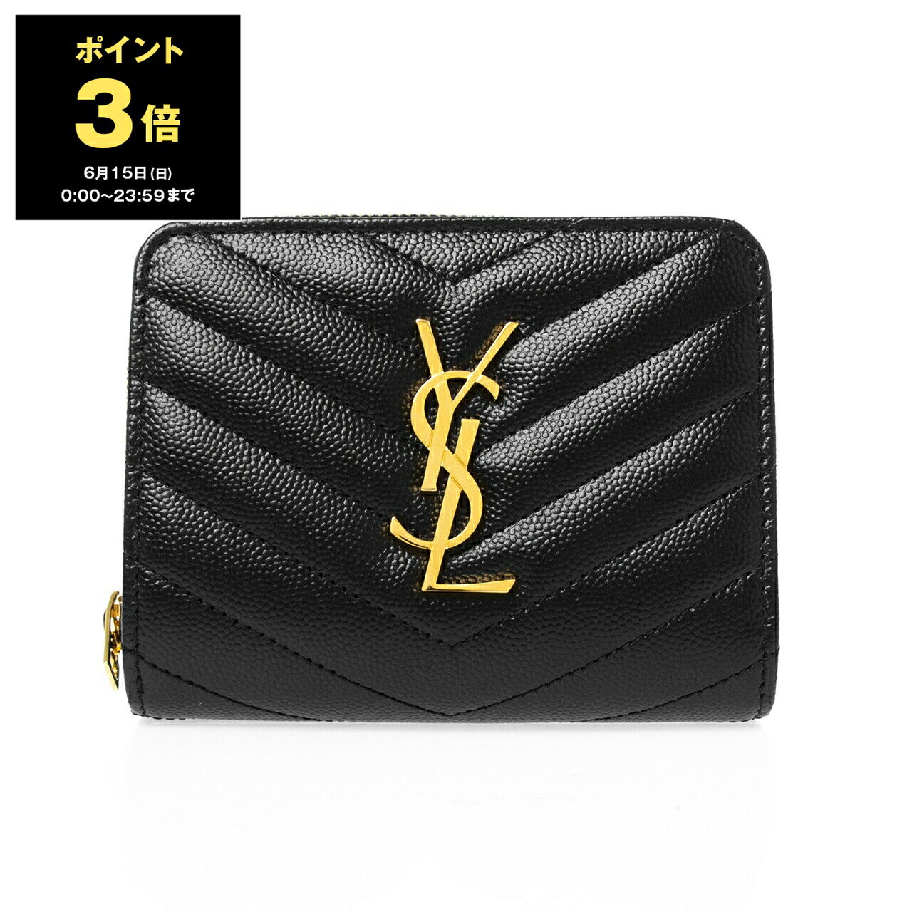 【ポイント3倍】サンローラン パリ SAINT LAURENT PARIS 財布 レディース 二つ折