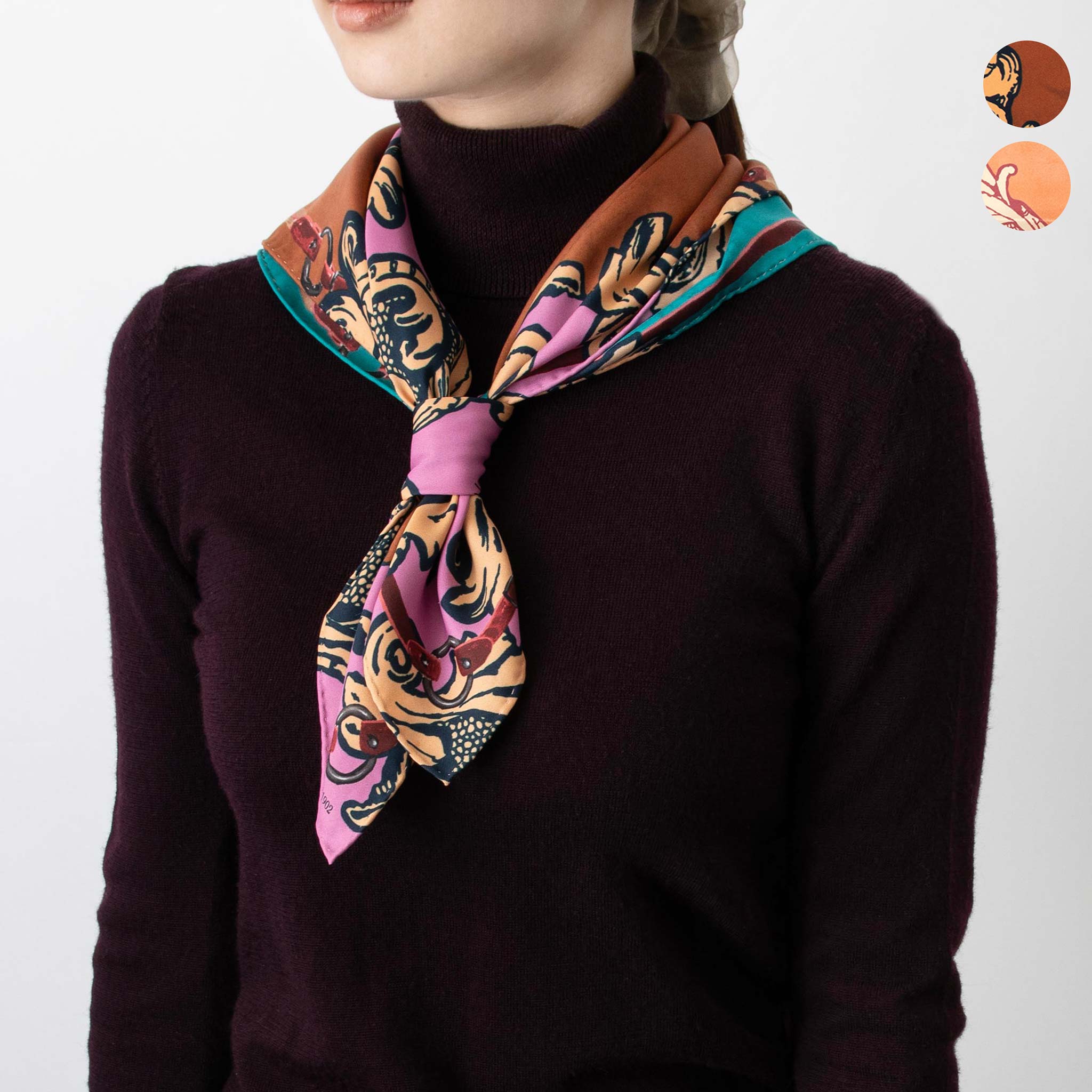 マンテロ MANTERO シルクスカーフ RIVER 0484F 07425 レディース