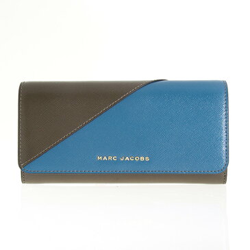 マークジェイコブス MARC JACOBS 財布 レディース 長財布 SAFFIANO METAL LETTERS FLAP CONTINENTAL [サフィアノ メタルレター フラップ コンティネンタル] ビンテージブルー M0013332 497 VINTAGE BLUE MULTI