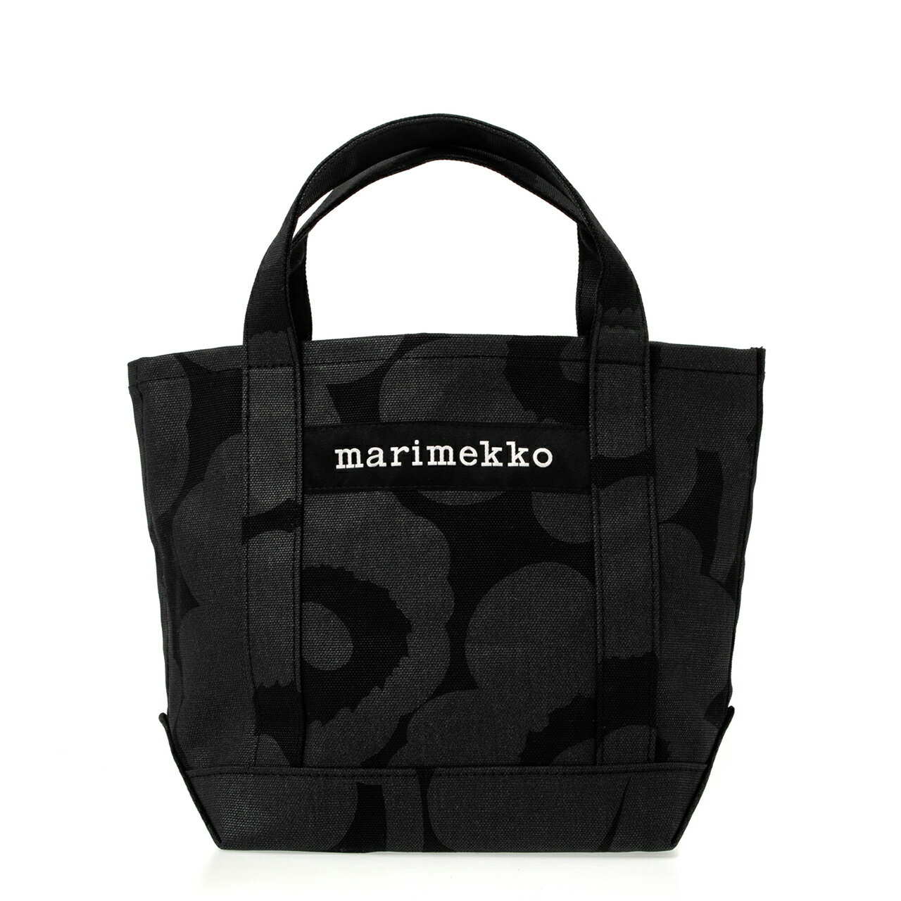 マリメッコ MARIMEKKO バッグ レディース トートバッグ ブラック（ウニッコ柄） WAXED CANVAS BAGS PIENI UNIKKO SEIDI PIENI UNIKKO BAG 047586 999 BLACK/BLACK【2024SS】