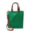 }j MARNI obO fB[X 2WAYg[g/V_[obO MUSEO SOFT MINI BAG [~[I\tg ~jobO] SHMP0040Q0 P2644 ZO582 GREEN/BEIGE