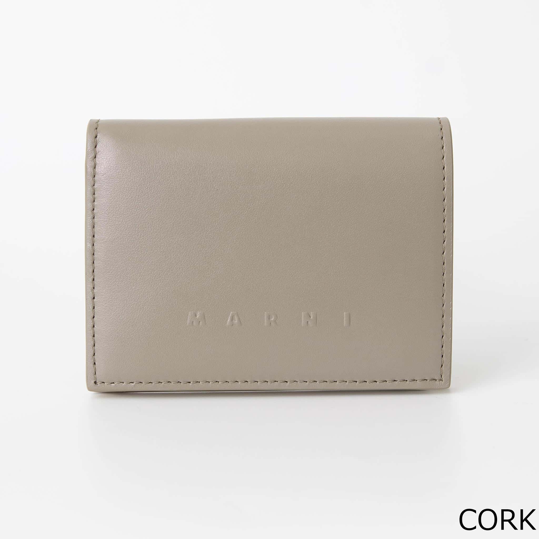 美品　マルニ　ミニ財布 MARNI マルニ PFMO0105Q0 P5298 三つ折り財布 TRIFOLD