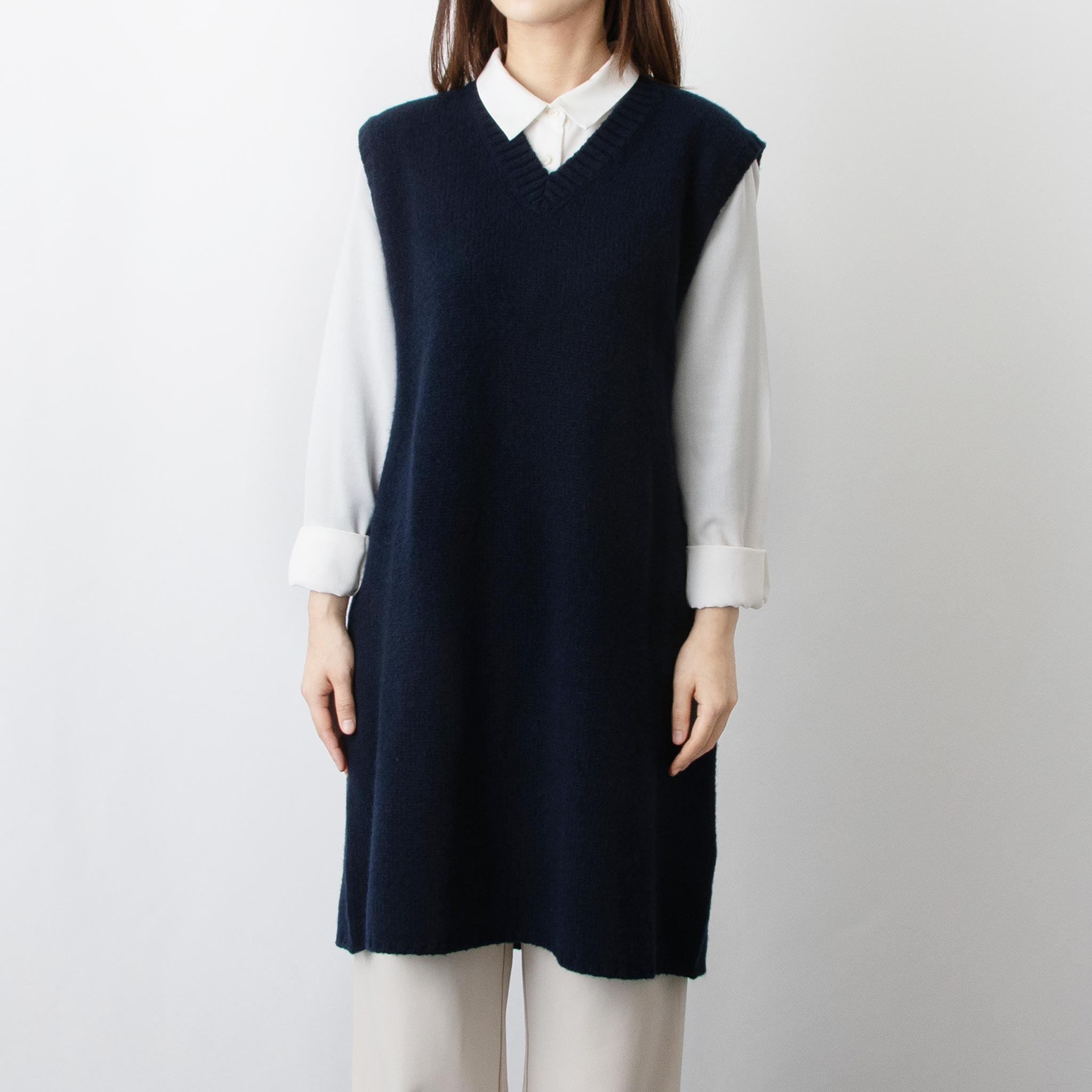 メゾンマルジェラ MAISON MARGIELA レディース ニットワンピース KNIT DRESS [ニットドレス] S51FB0075 S18199 511 BLUE