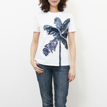 マックスマーラ MAX MARA SPORTMAX CODE レディース Tシャツ ホワイト×ネイビー GIULIVA 79710194 008 WHITE