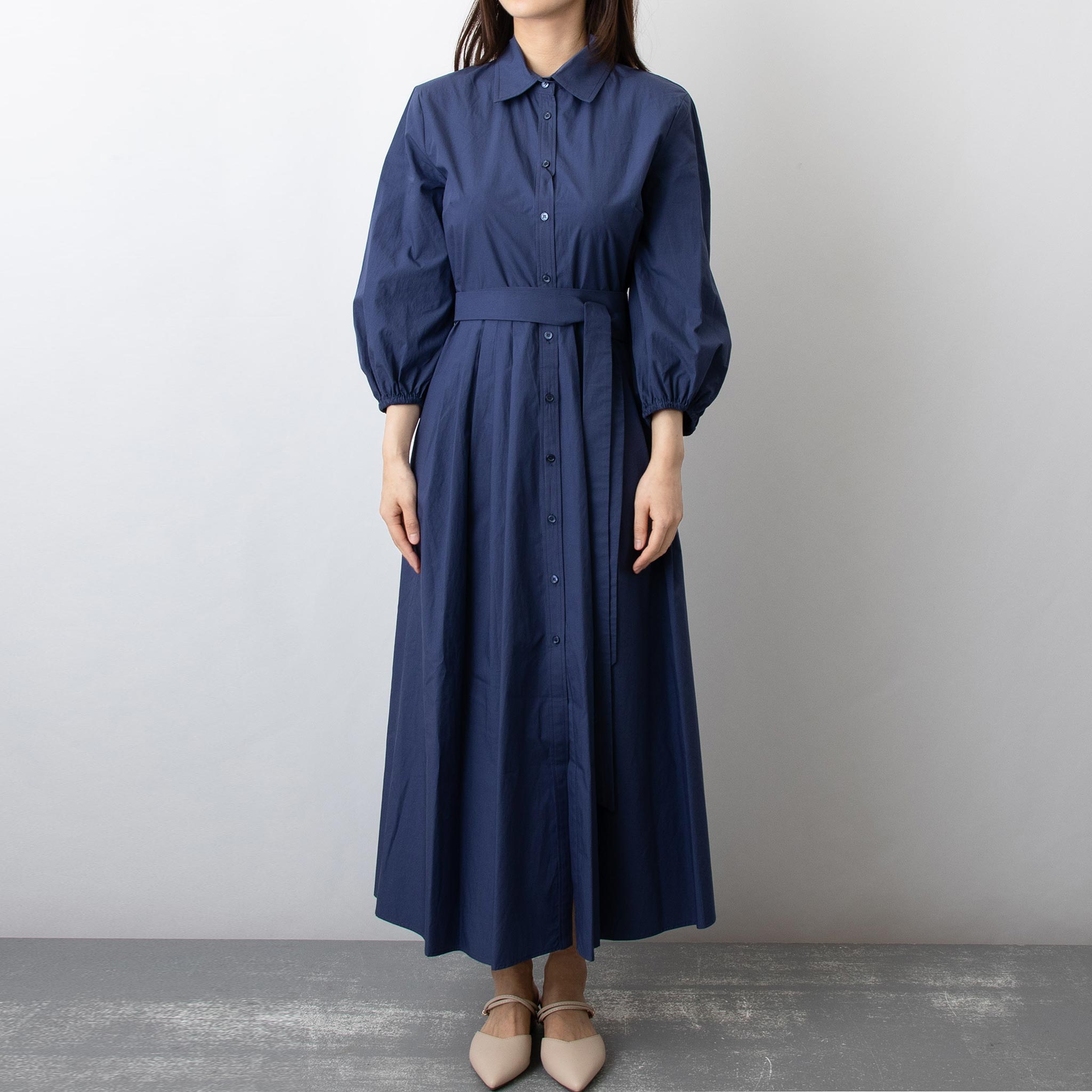 マックスマーラ ウィークエンド WEEKEND MAX MARA レディース 七分袖シャツワンピース ABETE 52212431000 001 ULTRAMARINEのサムネイル