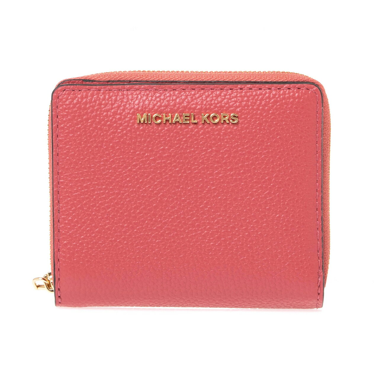 マイケルコース MICHAEL KORS 財布 レディース 二つ折り財布 ブラッドピンク JET SET MEDIUM ZIP-AROUND SNAP WALLET 34F9GJ6Z8L S0057499 590 LT BRY SBT【アウトレット】