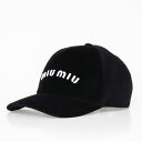 ミュウミュウ MIU MIU レディース キャップ VELVET BASEBALL CAP [ベースボールキャップ] 5HC179 068【2024SS】