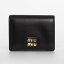 ߥ奦ߥ奦 MIU MIU  ǥ ޤ SOFT CALF SMALL LEATHER WALLET [쥶] 5MV204 2E6Yڥߥ˺ۡۡ2024SS