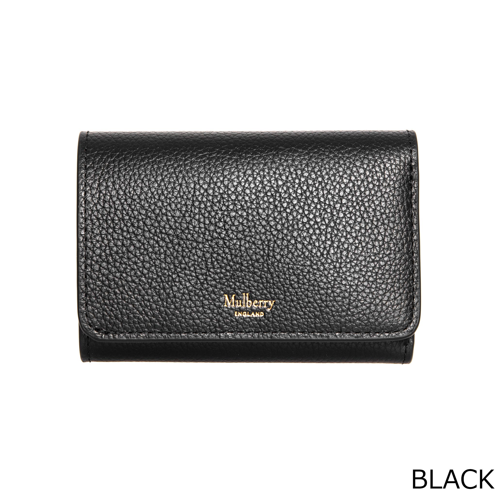 ☆送料・関税込☆MULBERRY★レディース ロゴ 半財布★ブラック★ slg0007-02.jpg
