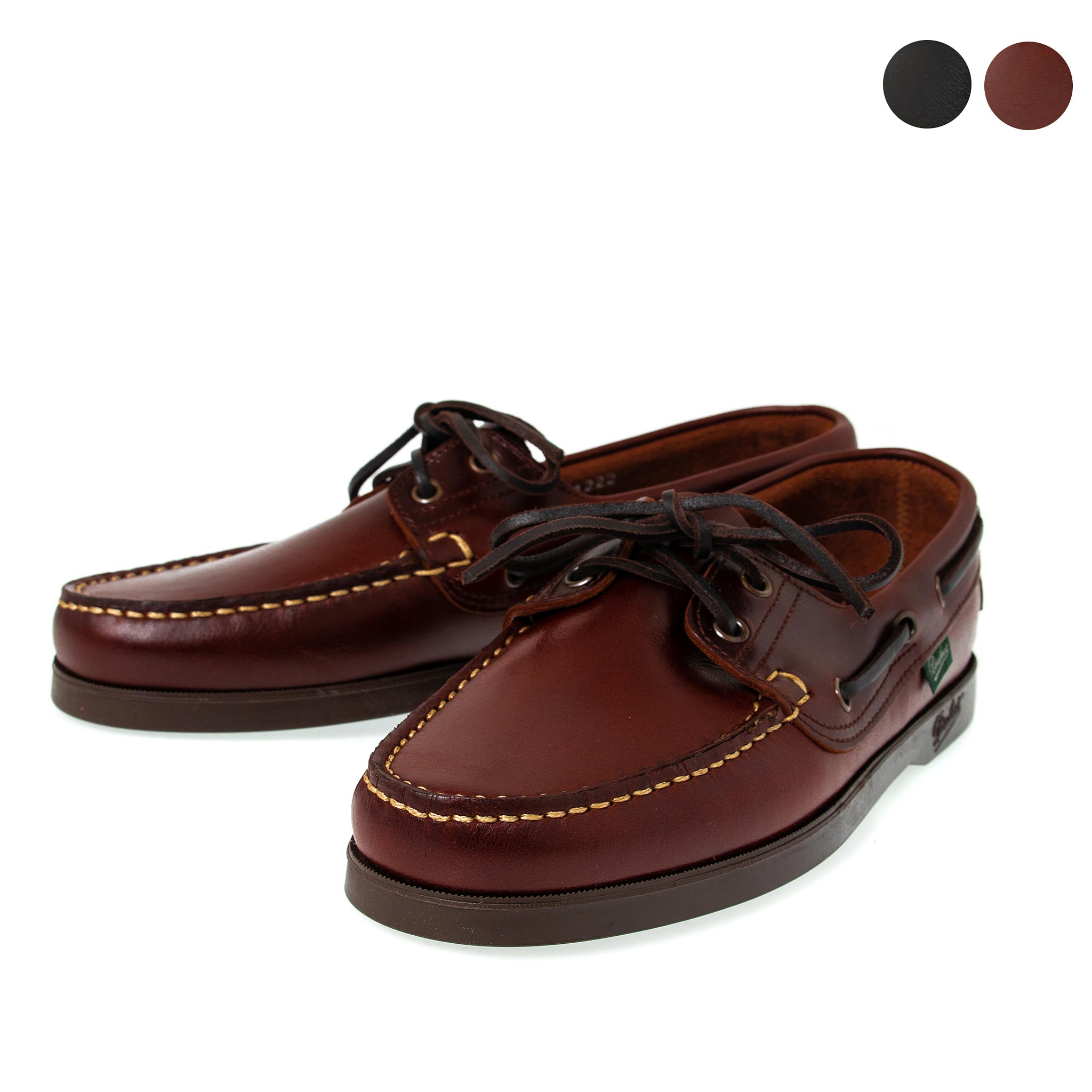 パラブーツ PARABOOT メンズ レザーシューズ BARTH/MARINE BOAT SHOES [バース デッキシューズ] 7800 PLAIN LEATHER【2024SS-】