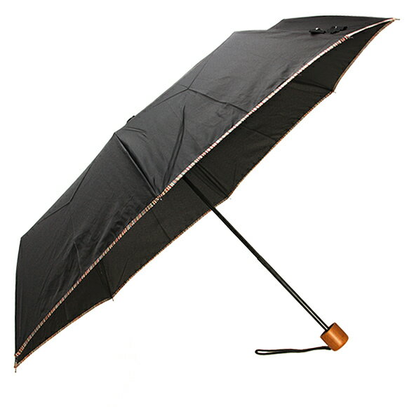 ポールスミス PAUL SMITH 傘 メンズ 折りたたみ傘 ブラック×マルチカラー UMBRELLA TELESCOP MSTRIPE TRIM M1A UMBT ATRIM 92A BLACK×MULTI COLOUR【レイングッズ】【英国】【2023SS】のサムネイル