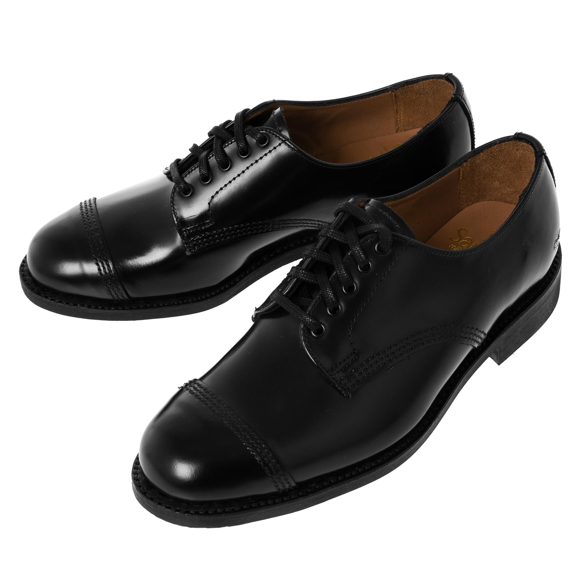 サンダース SANDERS レディース レザーシューズ ブラック MILITARY DERBY SHOE  1830B 266 BLACK ドレスシューズ 外羽根