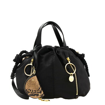 シーバイクロエ SEE BY CHLOE バッグ レディース 2WAYハンド/ショルダーバッグ ブラック FLO SHOULDER BAG CHS18AS964 390 001 BLACK