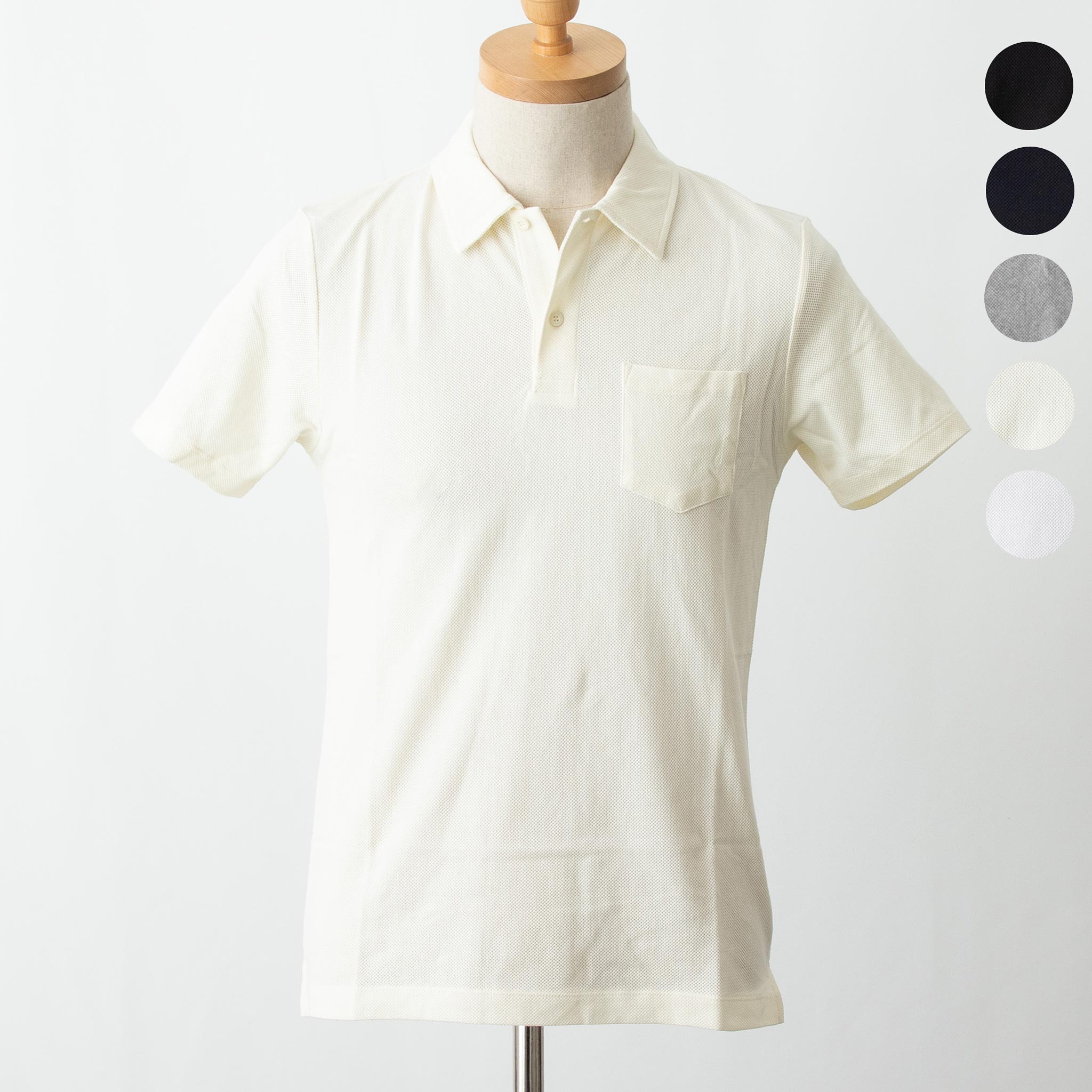 サンスペル SUNSPEL メンズ 半袖ポロシャツ SHORT SLEEVE RIVIERA POLO SHIRT MPOL1026 SUPIMA COTTON MESH 