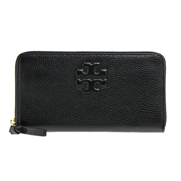 トリーバーチ TORY BURCH 財布 THEA レディース ラウンドファスナー長財布 ブラック THEA ZIP CONTINENTAL WALLET 22149063 001 BLACK