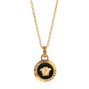 ヴェルサーチェ VERSACE ヴェルサーチ ネックレス ヴェルサーチェゴールド×ブラック MEDUSA ENAMEL NECKLACE [メドゥーサ エナメル ネックレス] 1005358 1A00638 4J120 VERSACE GOLD/BLACK