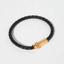 ヴェルサーチェ VERSACE ヴェルサーチ ブレスレット MEDUSA BRAIDED LEATHER BRACELET [メドゥーサ ブレイド レザー ブレスレット] 1014168 1A00637【2024SS】