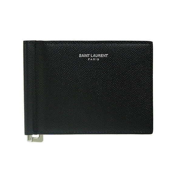 サンローランパリ SAINT LAURENT PARIS 財布 メンズ 二つ折財布(マネークリップ) ブラック CLASSIC SAINT LAURENT BILL CLIP WALLET 378005 BTY0N 1000 BLACK【2024SS】