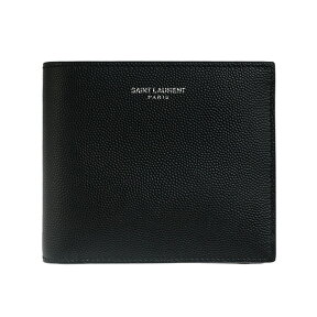 サンローランパリ SAINT LAURENT PARIS 財布 メンズ 二つ折り財布 ブラック CLASSIC SAINT LAURENT EAST/WEST WALLET WITH COIN PURSE 396303 BTY0N 1000 BLACK【2024SS】