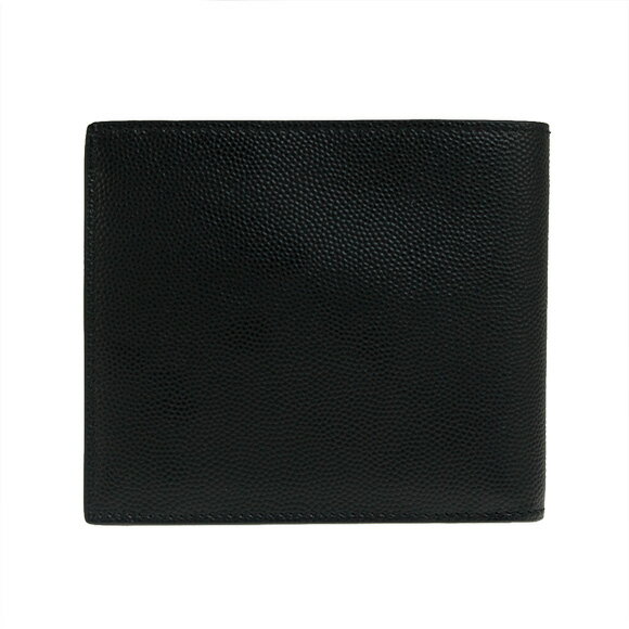 サンローランパリ SAINT LAURENT PARIS 財布 メンズ 二つ折り財布 ブラック GRAIN DE POUDRE MATT EAST/WEST WALLET WITH COIN PURSE [イースト/ウェスト ウォレット] 396303 BTY0N 1000 BLACK【2022AW】