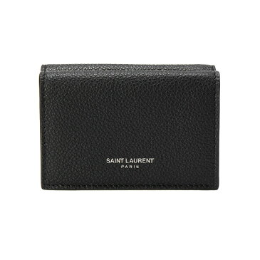 サンローランパリ SAINT LAURENT PARIS 財布 ミニ財布 レディース 三つ折り財布 ブラック 黒 459784 B680N 1000 BLACK