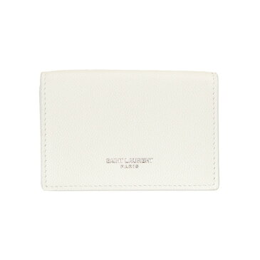 サンローランパリ SAINT LAURENT PARIS 財布 ミニ財布 レディース 三つ折り財布 ホワイト CLASSIC PETIT WALLET 459996 BTY7N 9011 OPTIC WHITE YVES SAINT LAURENT