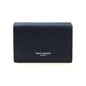 サンローラン パリ SAINT LAURENT PARIS 財布 レディース 三つ折り財布 ミニ財布 ダークネイビー 459784 B680N 4150 DK NOTTE