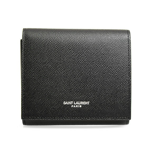 サンローラン パリ SAINT LAURENT PARIS 財布 メンズ 三つ折り財布 ブラック 582626 BTY0N 1000 BLACK