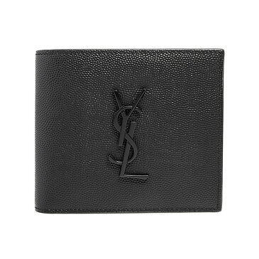 サンローラン パリ SAINT LAURENT PARIS 財布 メンズ 二つ折り財布 ブラック MONOGRAM EAST/WEST WALLET PCC(127Y) 453276 BTY0U 1000 BLACK